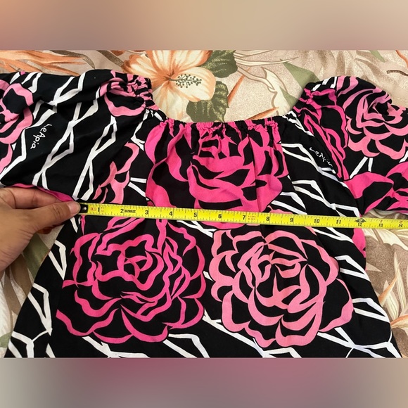 Missing Polynesia Girls Size Large Floral Tribal Print Dress - Picture 5 of 8